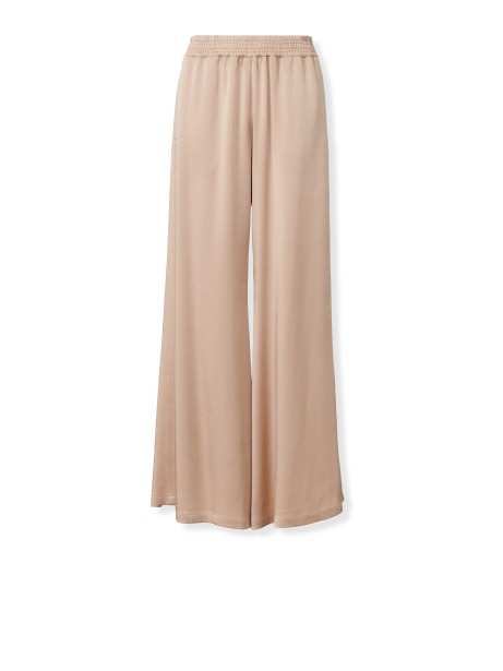 Pantalone beige morbido a vita alta