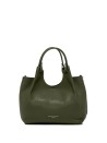 Borsa Dua in pelle verde scuro