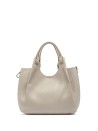 Borsa Dua in pelle beige