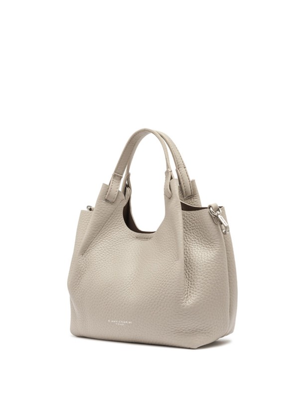 Borsa Dua in pelle beige