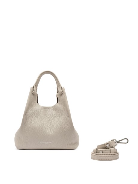 Borsa Dua in pelle beige