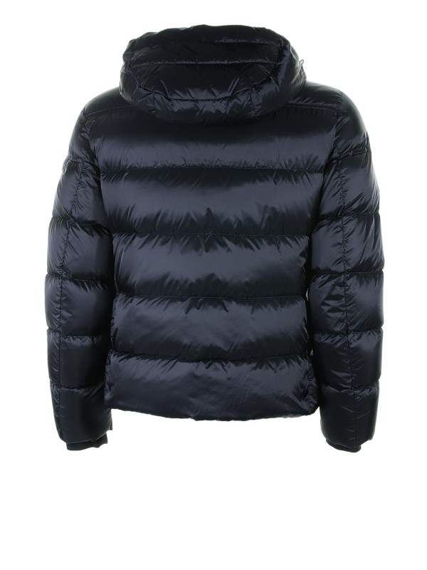 Piumino trapuntato blu con zip