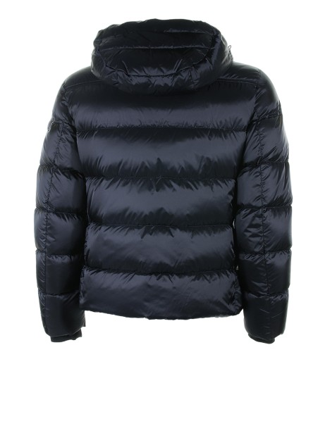 Piumino trapuntato blu con zip