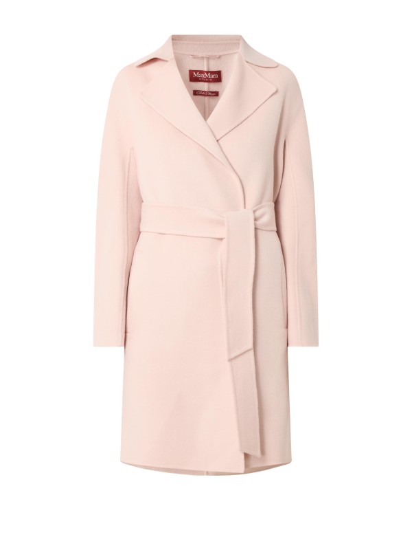 Women's Pink Coat with Belt