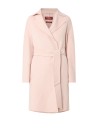 Women's Pink Coat with Belt