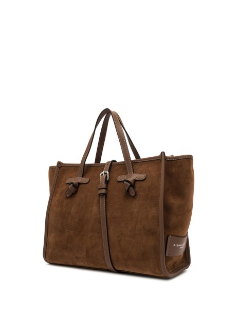 Borsa Miss Marcella 32 in pelle scamosciata marrone 2