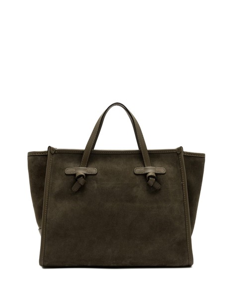Borsa Miss Marcella marrone in pelle scamosciata