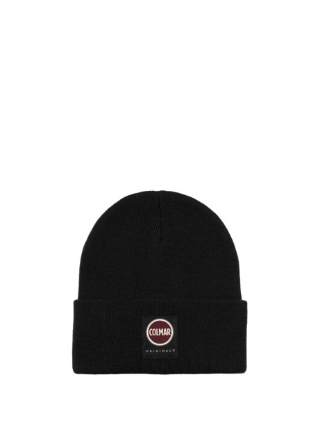 Cappello nero con risvolto