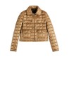 3-Hook Camel Quilted Jacket