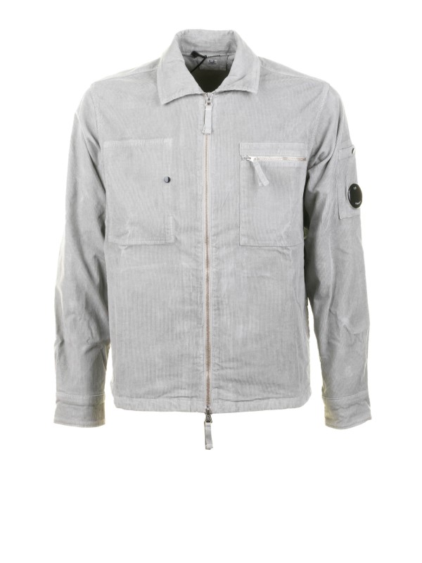 Camicia grigio con tasche