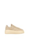 Beige nappa sneakers