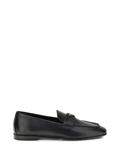 Mocassino nero in pelle