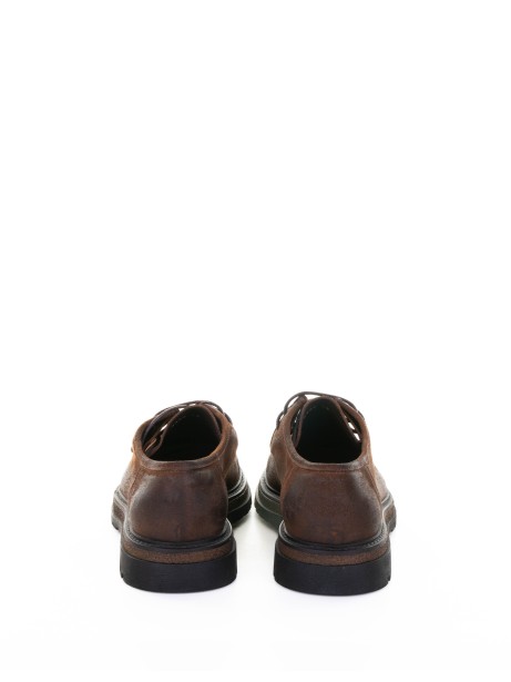 Mocassino in suede marrone