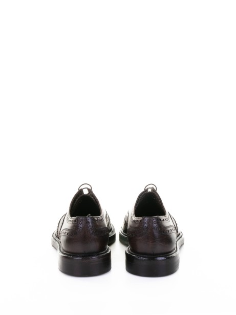 Brown Leather Oxford with Swallowtail