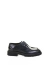 Francesina nera in pelle