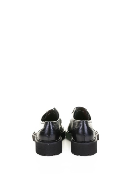 Francesina nera in pelle