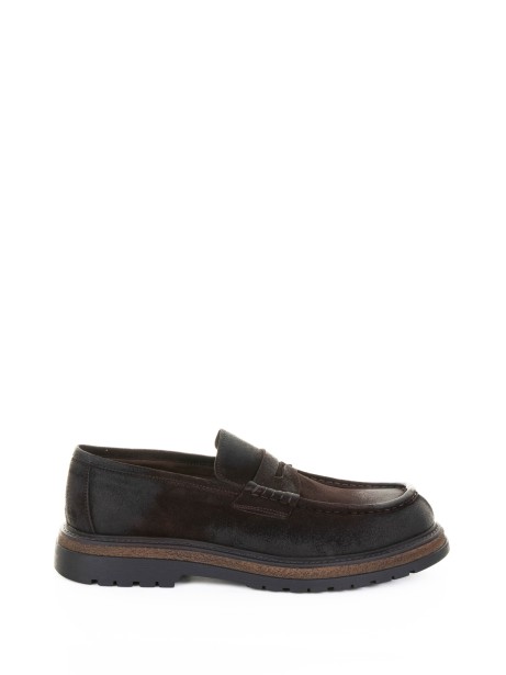 Dark Brown Suede Moccasin