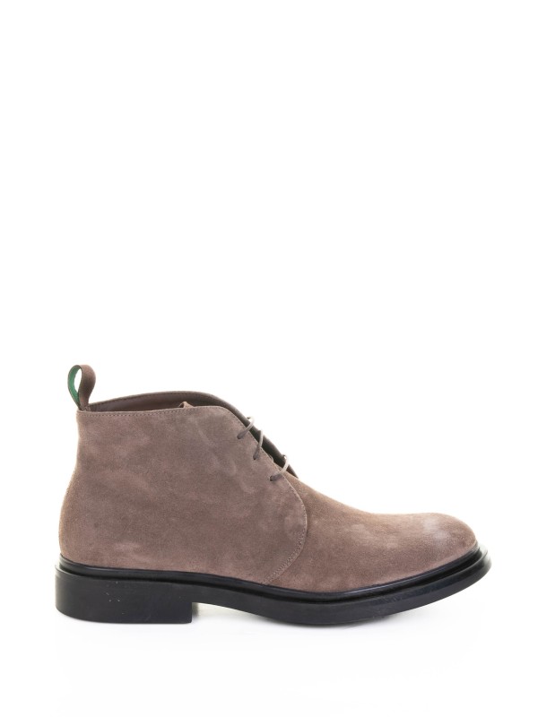 Dove-grey suede boot