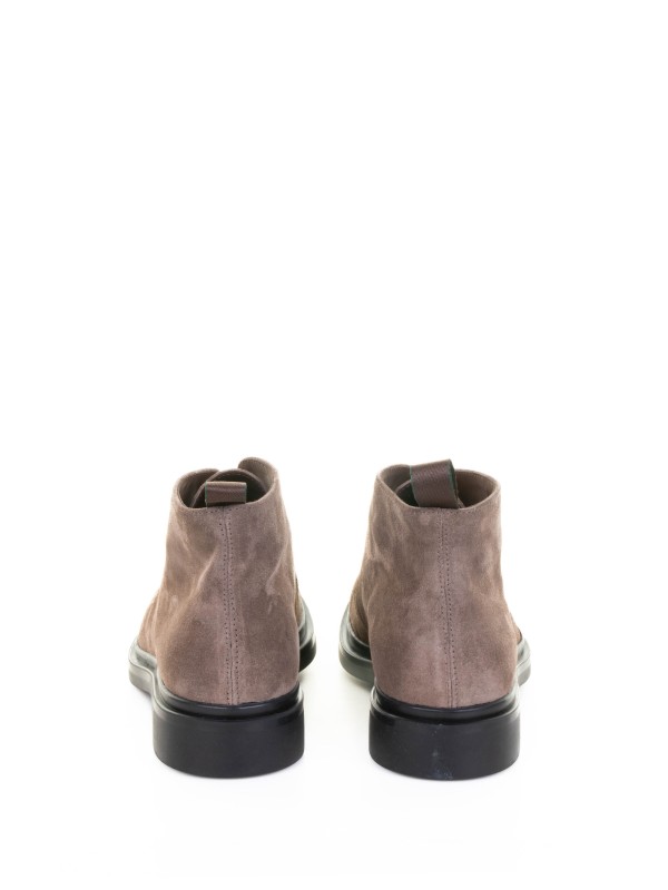 Dove-grey suede boot