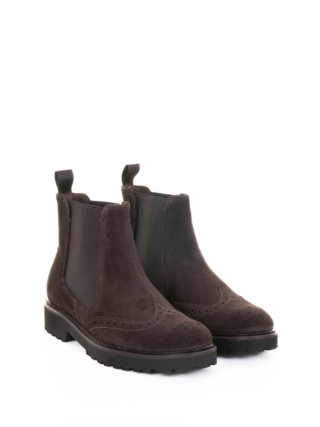 Beatles dark brown suede