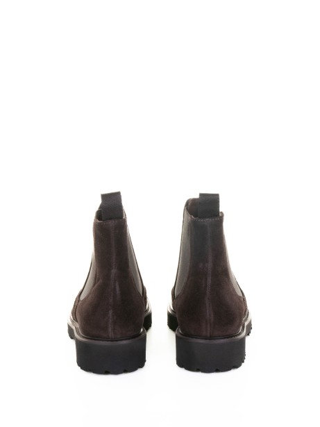 Beatles dark brown suede