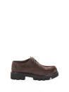 Beatles flat dark brown suede