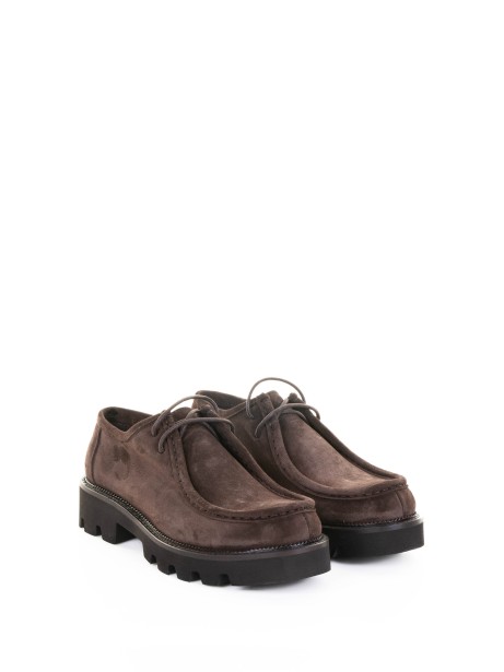 Beatles flat dark brown suede 2
