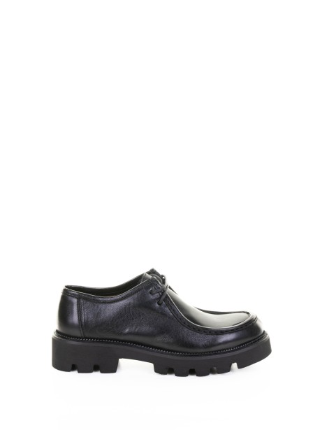 Beatles flat nero in pelle