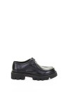 Beatles flat nero in pelle