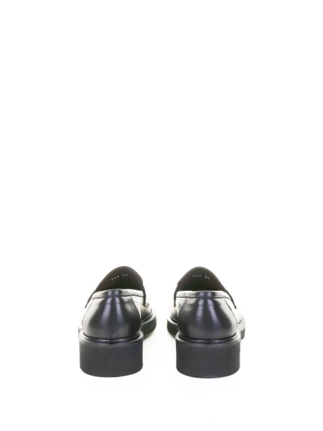 Mocassino  nero in pelle