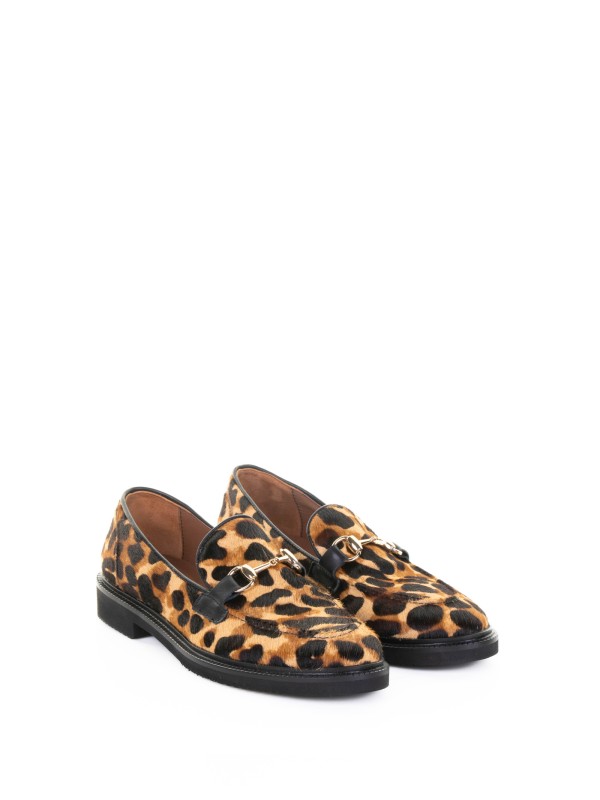 Mocassino maculato con fibbia