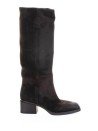 Stivale ebano in suede con zip