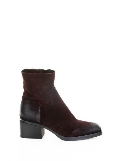 Suede Ankle Boot with Rubber Sole