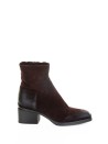 Stivaletto in suede e fondo gomma