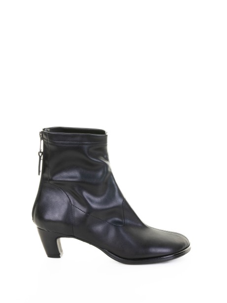 Black Leather Ankle Boots