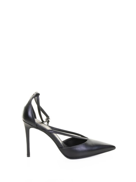 Décolleté nero in nappa