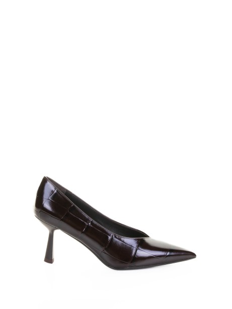 Décolleté testa di moro stampa cocco