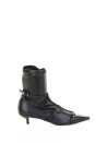 Stivaletto nero in nappa elasticizzato