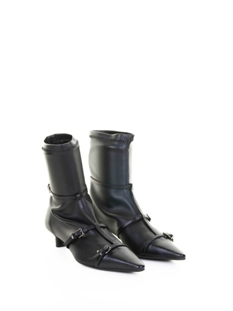 black stretch nappa ankle boot 2