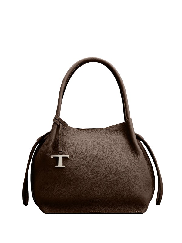 Secchiello marrone in pelle Secchiello marrone in pelle