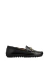 Black leather moccasin