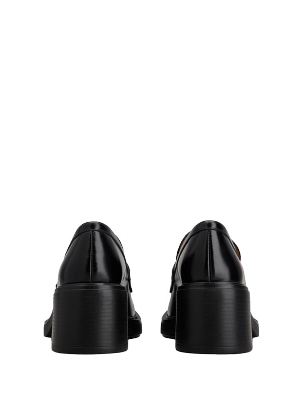 Stivaletto nero in pelle