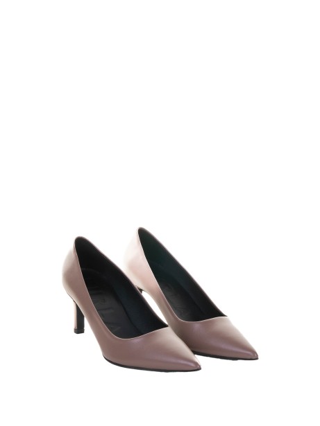 Decolleté beige in pelle 2