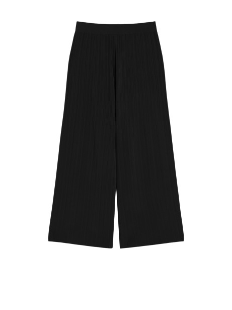Pantalone in filato di viscosa nero