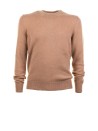 Men's Beige Crew Neck Sweater