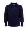 Maglia a costa inglese blu navy