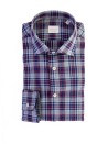 Camicia a quadri blu rosso