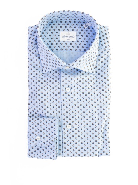 Light Blue Patterned Shirt
