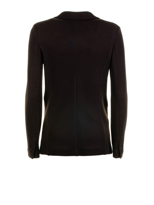 Giacca donna monopetto corteccia a nido d'ape