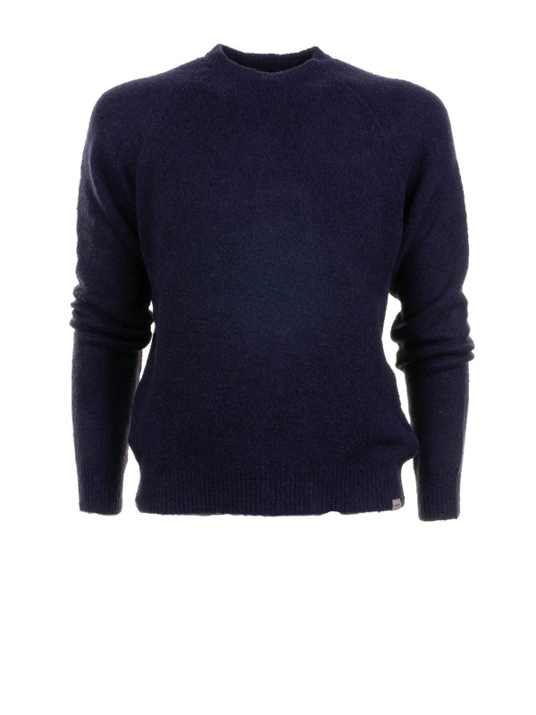 Maglia girocollo blu